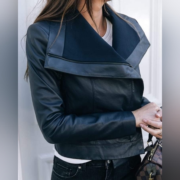 Saba Layla Navy Blue Waterfall Leather 